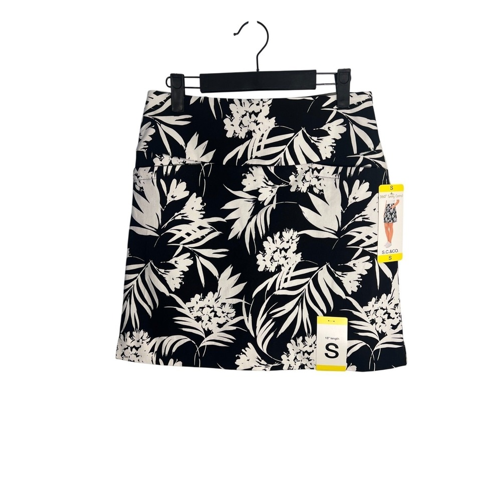 NWT Sm Skirt Tummy Control Beach Vacation Floral Hawaii‎ Preppy Athleisure